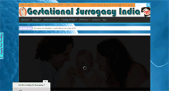 Desktop Screenshot of gestationalsurrogacyindia.com