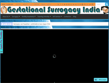 Tablet Screenshot of gestationalsurrogacyindia.com